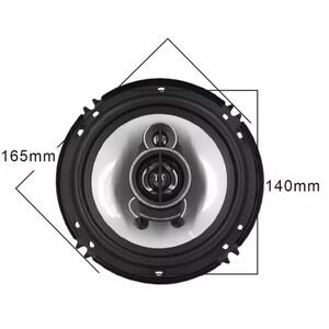Coppia altoparlanti 3 vie per auto con griglia 6.5" 600W 165 mm.