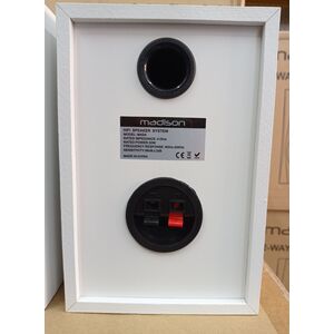 Madison MAD-4WH Diffusori da Scaffale Coppia Casse Acustiche 60W 4 Ohm Bianche