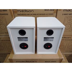 Madison MAD-4WH Diffusori da Scaffale Coppia Casse Acustiche 60W 4 Ohm Bianche