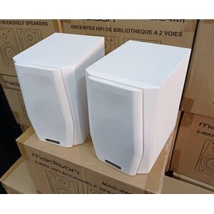 Madison MAD-4WH Diffusori da Scaffale Coppia Casse Acustiche 60W 4 Ohm Bianche