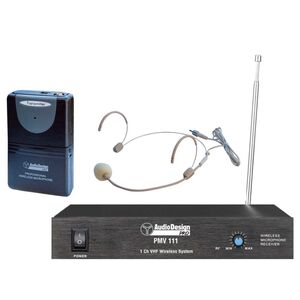 AudioDesign Pro PMV 111 BP Radio Microfono Wireless Archetto