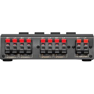 Commutatore Deviatore Switch a Zone a 4 Vie Stereo per altoparlanti e Casse Acustiche
