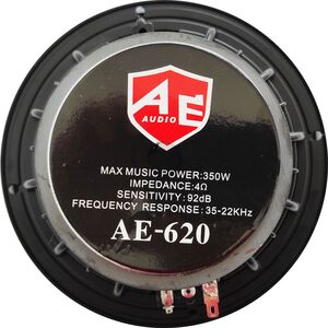 AE-620 Coppia Mid Woofer Altoparlanti in Carbonio Medio Basso 6.5" 4 Ohm 350W