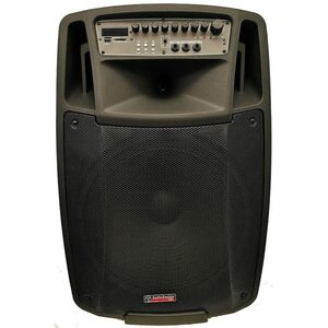Audiodesign Pro M2 15W/L CASSA ATTIVA A Batteria Bluetooth USB MP3 + Microfoni WI-FI UHF 15" 750W