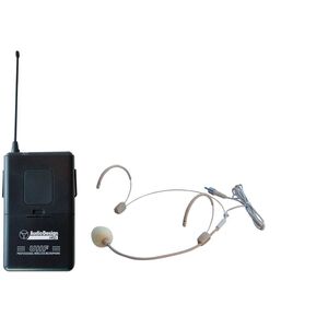 AudioDesign PMU 211BP Radiomicrofono Wireless UHF + Microfono ad archetto con body pack