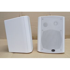 MONTARBO AS-20W Coppia di Casse da Parete Muro Sistema Amplificato Attivo per Filodiffusione