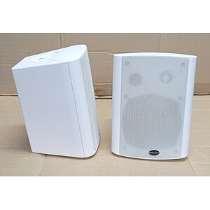 MONTARBO AS-20W Coppia di Casse da Parete Muro Sistema Amplificato Attivo per Filodiffusione