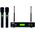 AudioDesign Pro PMU 2212 Sistema Radiomicrofono Wireless Professionale 100 +  100 Ch Uhf Con 2 Microfoni