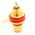 Presa RCA da pannello dorata professionale - rossa Connettore Femmina Gold