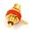 Presa RCA da pannello dorata professionale - rossa Connettore Femmina Gold