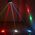 EFFETTO LUCE PSICHEDELICHE DISCOTECA DJ LED 8 LENTI DMX RGBW MULTICOLOR PALCO
