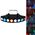 EFFETTO LUCE PSICHEDELICHE DISCOTECA DJ LED 8 LENTI DMX RGBW MULTICOLOR PALCO