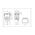 Doppio pulsante a bilanciere START/STOP 8A 250VAC - nero