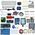 Starter kit arduino Uno R3 breadbord e supporto motore passo-passo/servo/1602 LCD/cavo jumper