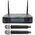 SINEXTESIS XT6PRO-2P Radiomicrofono Professionale UHF Doppio Palmare con sintonizzatore PLL (16+16 Canali)