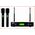 AudioDesign Pro PMU 2212 Sistema Radiomicrofono Wireless Professionale 100 +  100 Ch Uhf Con 2 Microfoni