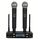 COPPIA MICROFONI WIRELESS PROFESSIONALI UHF GELATI RICARICABILI A BATTERIE