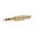 Connettore stereo jack audio maschio 6.35 mm. placcato oro