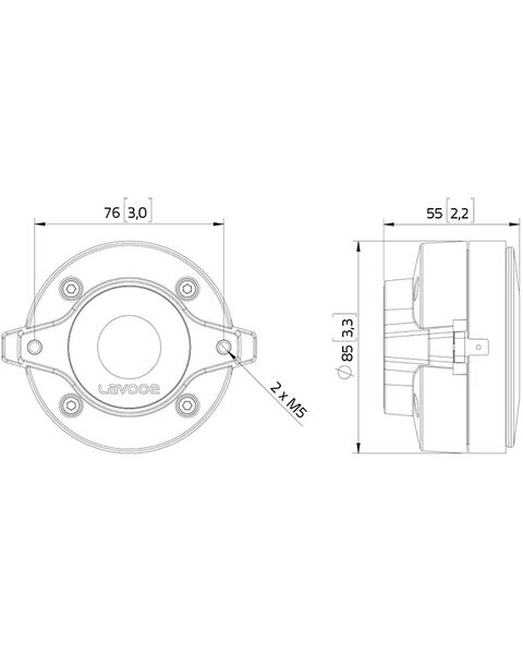 LaVoce Italiana DF10.101L Tweeter ad Alta frequenza da 1"/25mm