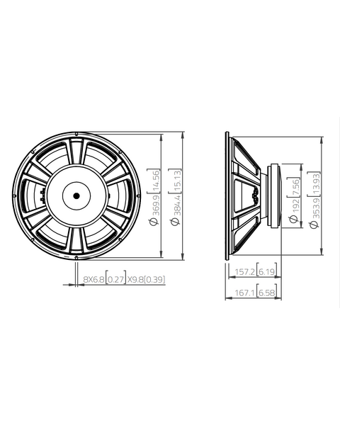 LaVoce Italiana SSF153.00 Woofer 380mm (15 pollici) 800W 8 Ohm