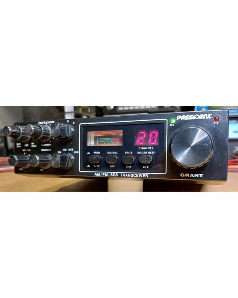 President Grant Nero Serie Limitata doppio Clarifier Radio CB AM FM SSB
