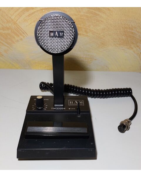 Ham International TW-232DX Microfono Preamplificato da Tavolo per Radio CB - HF - VHF