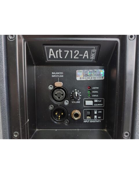 RCF ART 712A MKII Coppia Casse Amplificate Attive Professionali