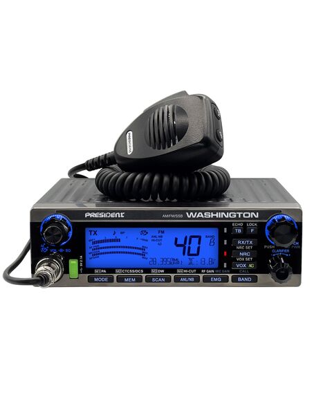 President Washington 100W Ricetrasmettitore Radio CB Radioamatoriale HF 10m/12m