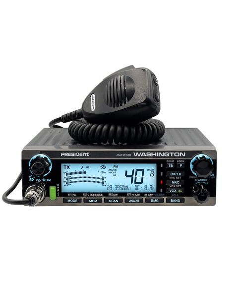 President Washington 100W Ricetrasmettitore Radio CB Radioamatoriale HF 10m/12m