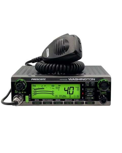 President Washington 100W Ricetrasmettitore Radio CB Radioamatoriale HF 10m/12m