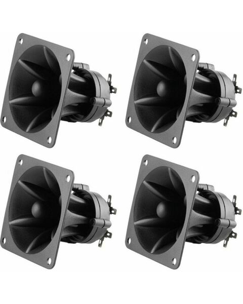 Tweeter a Tromba Piezo Elettrici x Casse Acustiche Amplificate HI-FI Car 4-Pezzi