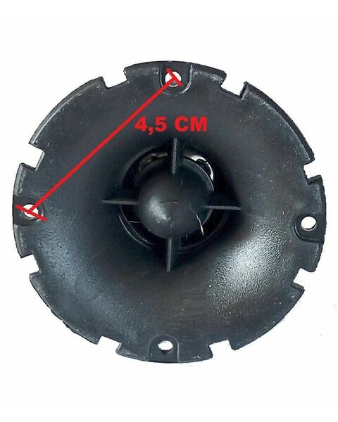Tweeter a Tromba Piezo Elettrico Tondo con Griglia x Casse Acustiche Amplificate Attive Passive e HI-FI Car