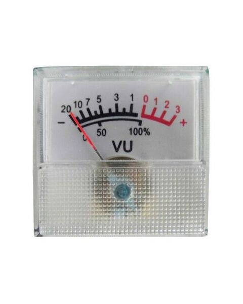 VU Meter Analogico Audio Strumentino a Lancetta da Pannello 40x40x10mm