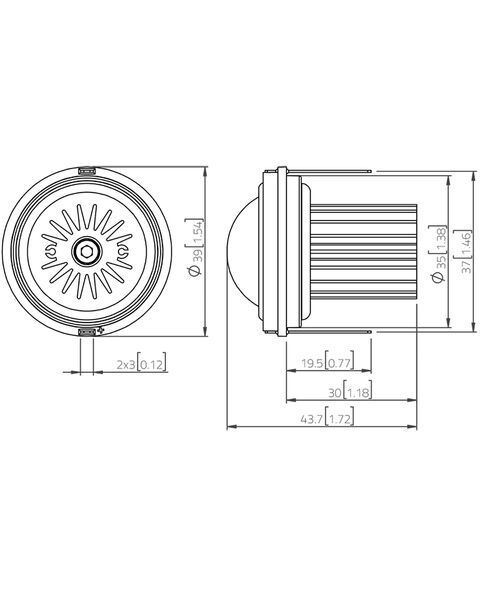 LaVoce Italiana TN101.00 SOFT DOME TWEETER NEODIMIO 1" 8 Ohm 30W V.C. 25mm 92Db