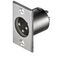 Connettore Spina Jack Cannon XLR Maschio in metallo 3 poli a saldare da Pannello