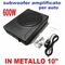Subwoofer Amplificato Attivo Sub Woofer per Auto Ultra Piatto sotto sedile baule