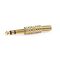 Connettore stereo jack audio maschio 6.35 mm. placcato oro