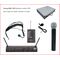 Energy KRU-302 Microfono wireless UHF due canali con gelato, archetto e Lavalier + Custodia Rigida