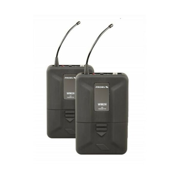 PROEL WM202DH Dual Radio Microfono Wireless UHF Professionale ad Archetto Doppio