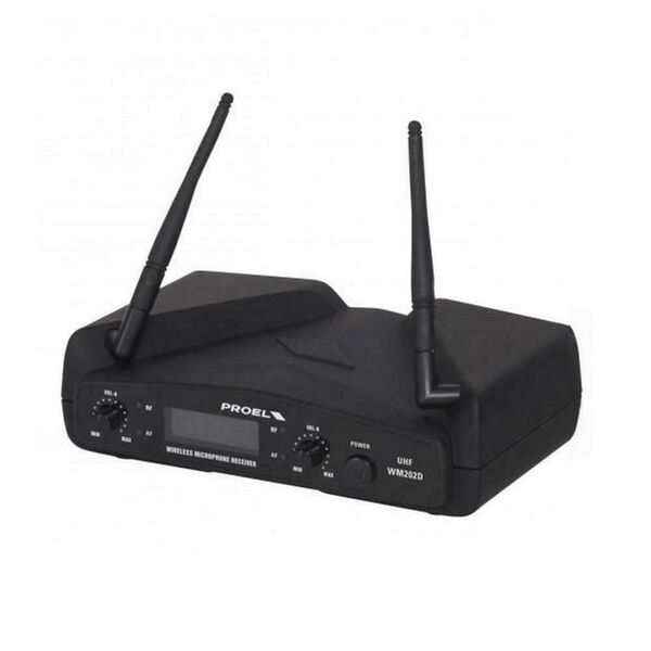 PROEL WM202DH Dual Radio Microfono Wireless UHF Professionale ad Archetto Doppio