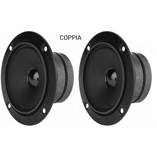 TW-01 Coppia Tweeter Magnetico 10 Cm a Cupola a Cono Chiuso Doppio Magnete 100W Max