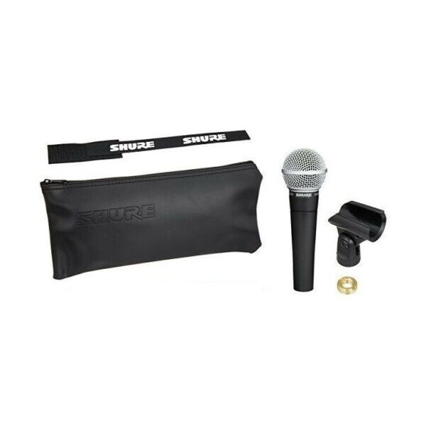 SHURE SM58 ORIGINALE MICROFONO CARDIOIDE x CANTO VOCE + Kit Accessori