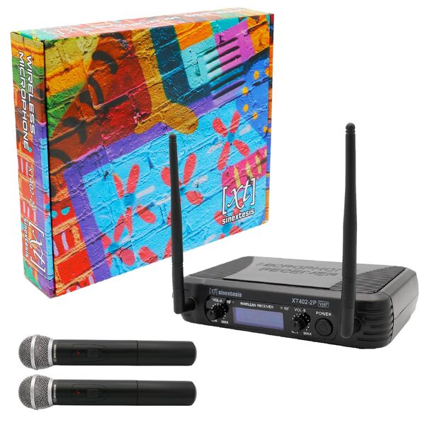 SINEXTESIS XT402-2P Radiomicrofono VHF Doppio Palmare