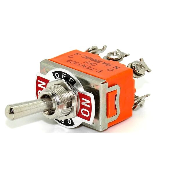 E-TEN1322 Interruttore Bipolare 15A 250VAC 6 Pin ON OFF ON DPDT rocker toggle 2 vie