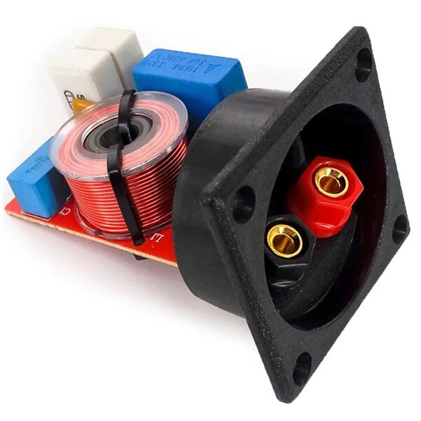 Morsettiera per Casse Acustiche con Filtro Crossover Incorporato 4-8 ohm 80W