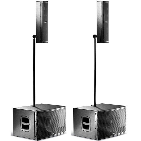 COPPIA FBT VERTUS CS-1000 Impianto Audio Sistema a Colonna 1000W Subwoofer + Array