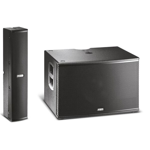 COPPIA FBT VERTUS CS-1000 Impianto Audio Sistema a Colonna 1000W Subwoofer + Array