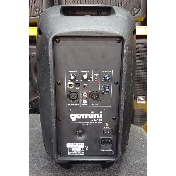 Gemini AS 08P Cassa Amplificata Attiva Diffusore Audio Dj Live 8"