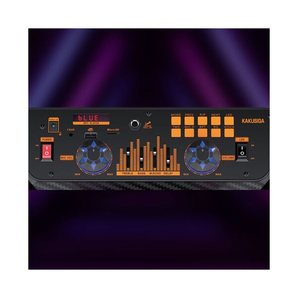 Cassa acustica portatile ricaricabile trolley 15" Bluetooth TWS/SD/USB