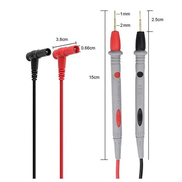 Puntali professionali per tester 1000V 20A